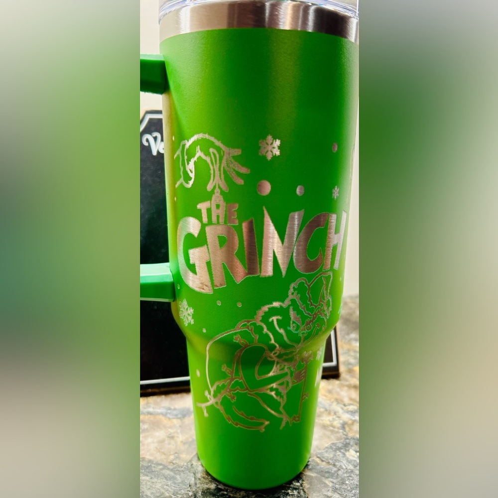 NEW! Engraved Grinch tumbler!